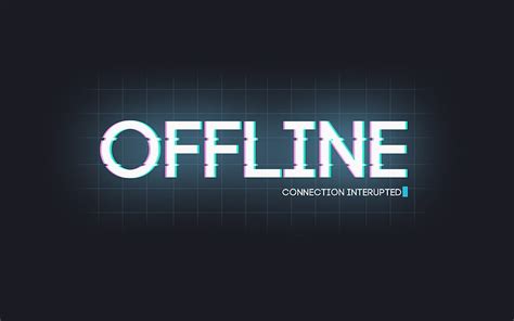 I Am Offline, computer, msg, 3d, HD wallpaper | Peakpx