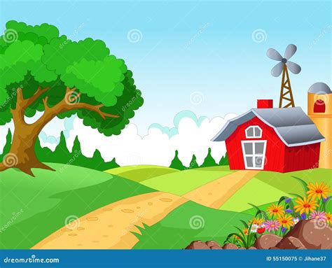 Set Of Farm Background Vector Illustration | CartoonDealer.com #191122736