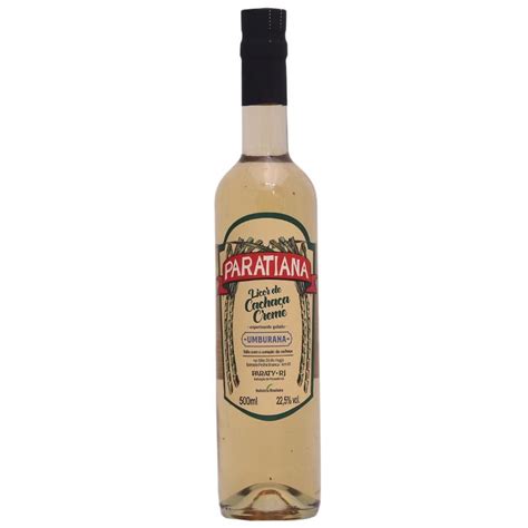 Licor Paratiana Cachaça Creme Umburana 500ml Paraty RJ Cachaça