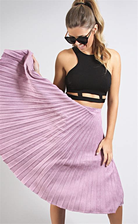 Lavender Lady Pleated Skirt