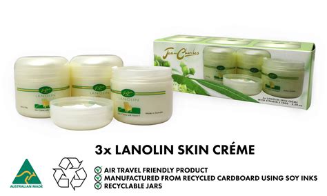 Lanolin Skin Creme 100gm 3 Pack Jean Charles Cosmetics