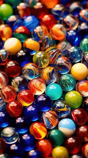 Premium Ai Image Illustration Of Glass Marbles Background Ai Generated