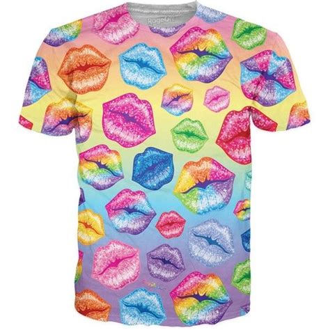 Lips T Shirt 95 Brl Liked On Polyvore Featuring Tops T Shirts Lips