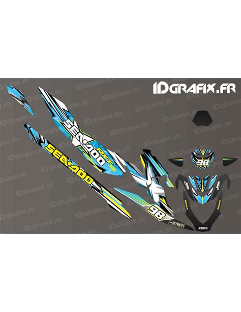 Kit de decoració Dibuix Edició Blau Seadoo RXT X 300 idgrafix