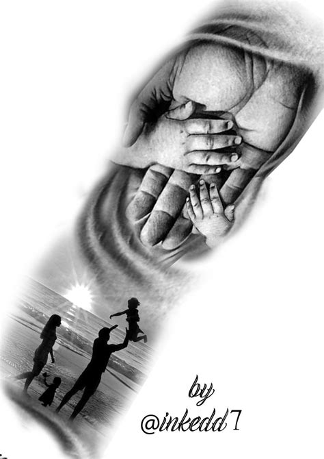 family tattoo design  tuong hinh xam hinh xam gia dinh hinh xam