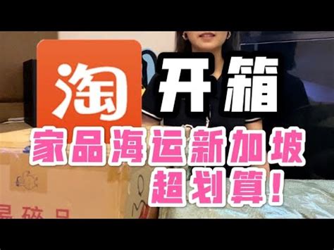 淘宝开箱 海运新加坡6个快递完全不踩雷Singapore Taobao Unbox YouTube