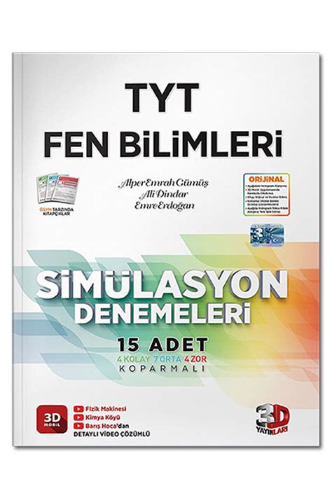 2023 TYT 3D Simülasyon Fen Bılımlerı Denemeleri 3D Yayınları okitap