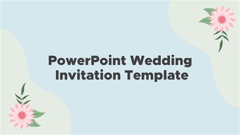 Free Wedding Invitation PowerPoint Template - SlideBazaar