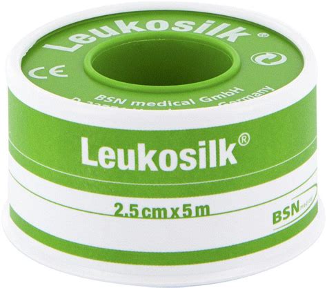 BSN Medical Leukosilk mit Schutzring 2 5 cm x 5 m PZN 626225 günstig