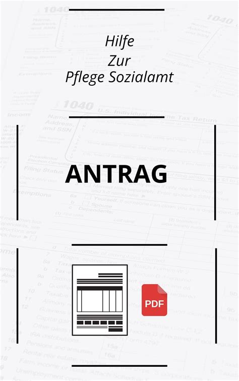 Hilfe Zur Pflege Sozialamt Antrag Pdf Online