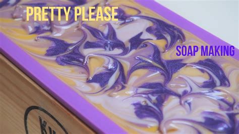 In The Pot Swirl Cold Process Soap Making Pretty Please Soap Youtube