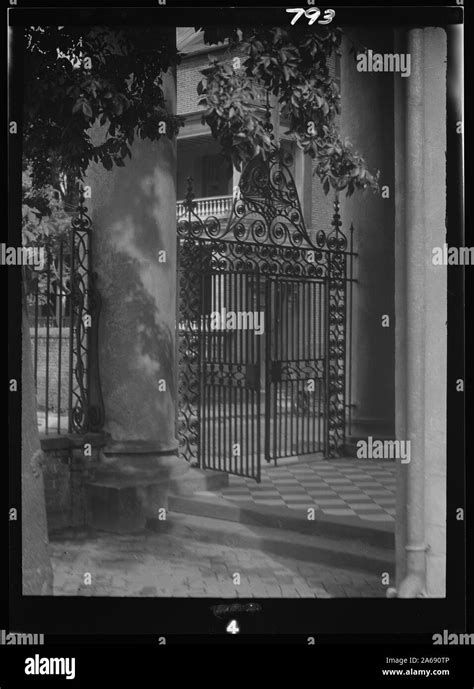 Wrought Iron Gate St Johns Lutheran Church Charleston South