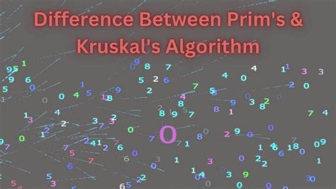 Difference Between Prims And Kruskal Algorithm