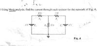 Answered Using Mesh Analysis Find The Current Bartleby