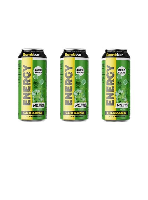 Энергетический напиток Bombbar ENERGY Без сахара: L-карнитин, таурин ...