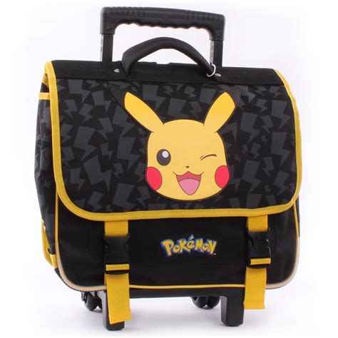 Cartable à roulettes 38 CM Pokemon Stronger Haut de gamme