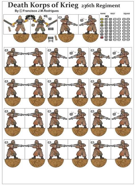 Printable Warhammer Paper Miniatures