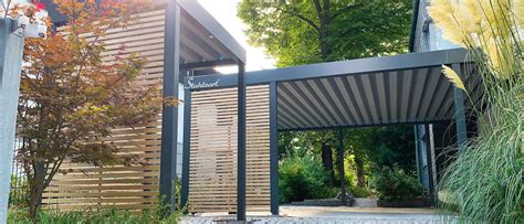 Carport Holz Metall Haus Anbau Schuppen 2er Carports Modern