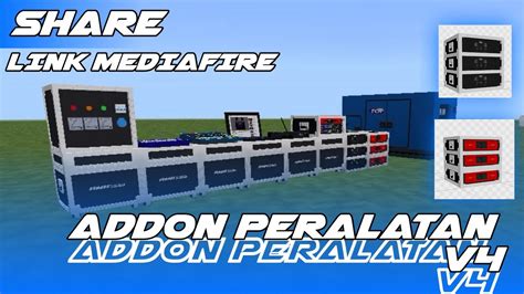 Share Addon Peralatan V4 Lengkap Mod Minecraft 3d Youtube