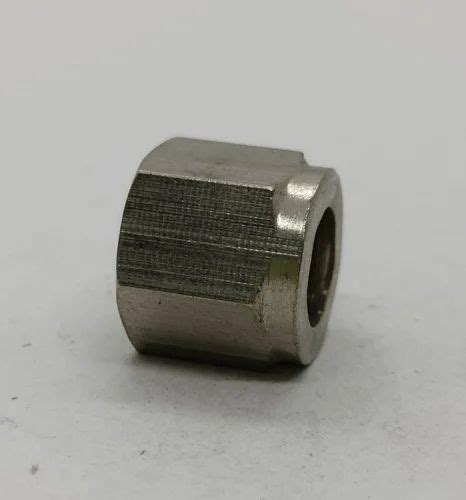 Hexagonal Etching Nickel Plated Brass Hex Flare Nut For Hardware