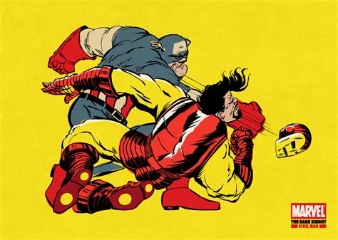 Captain America vs. Iron Man Fight Frank Miller Style — GeekTyrant