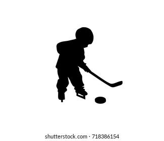 268 Kids Hockey Silhouette Stock Vectors, Images & Vector Art ...