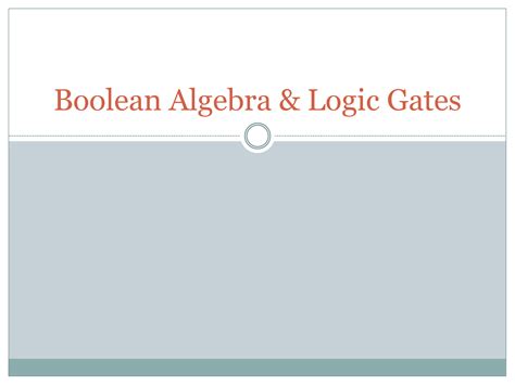 Solution Boolean Algebra And Logic Gates Studypool