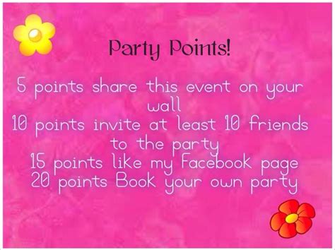 Online Paparazzi Party Points Game With Images Online Party Games Party Points Facebook Party