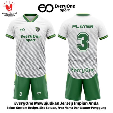 Jual BAJU JERSEY SEPAKBOLA FUTSAL BEBAS CUSTOM DESIGN FULL PRINTING