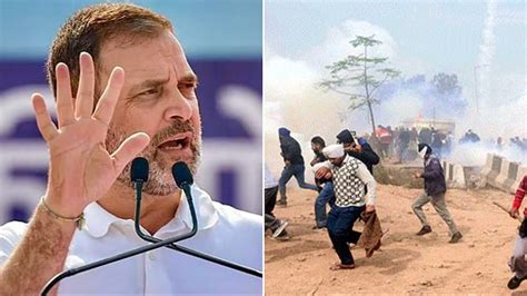 Farmers Protest Rahul Gandhi Backs Swaminathan Report But Congress Had