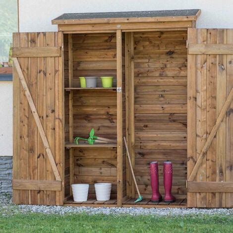 Axi Olivier Gartenschrank Aus Holz In Braun Ger Teschrank