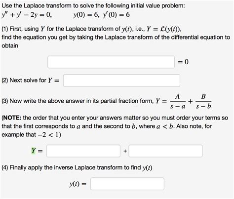 Solved Use The Laplace Transform To Solve The Following Chegg