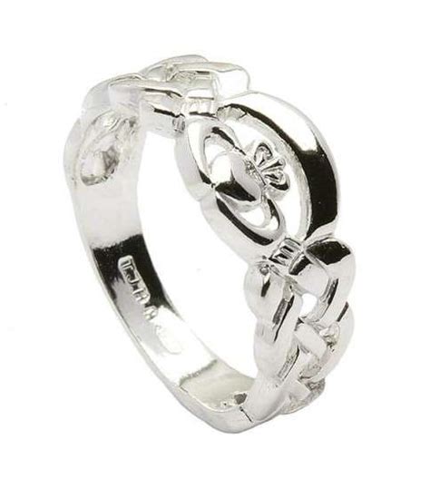 Bague Claddagh En Argent Massif Anneaux De Claddagh