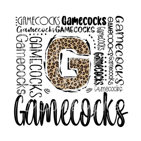 Gamecocks Typography PNG - Etsy