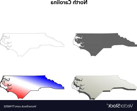 North Carolina Outline Vector At Vectorified Collection Of North