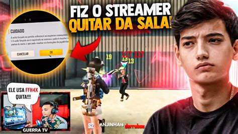 Fiz O Streamer Quitar Da Sala E Fui Acusado De Hack Ffh X Na Conta Fake