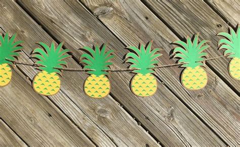 Pineapple Garland Pineapple Banner Pineapple Decor Pineapple