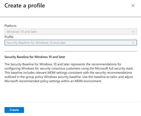 How To Set A Security Baseline For Windows In Microsoft Intune