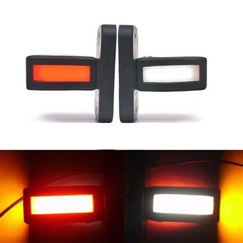 Pcs Led Outline Side Marker Lights V Trailer Side Lights Volt