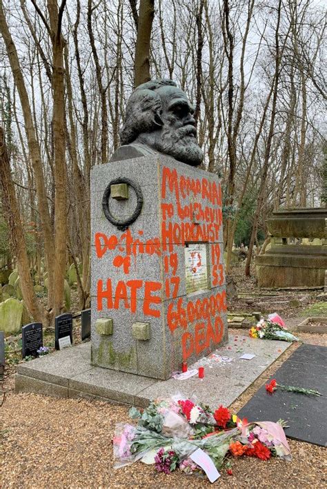 Karl Marx’s Tomb in London Is Splashed With Red Paint - The New York Times