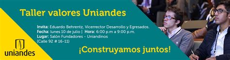 Taller Valores Uniandes Egresados 2 Ticketcode