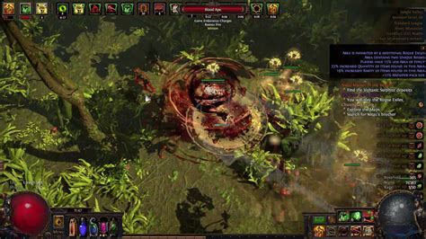 Jungle Valley Map Gameplay With Cyclone In Path Of Exile Youtube