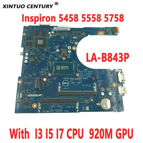 Aal La B P Pc Motherboard For Dell Inspiron Laptop