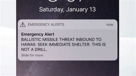 Panic In Hawaii After Residents Are Sent False Alarm Warning Of Incoming Ballistic Missile