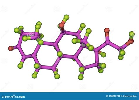 Cortisol Hormone Icon Hydrocortisone Molecular Structure Isolated On