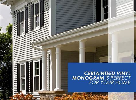 CertainTeed Vinyl Monogram Is Perfect For Your Home Signature Exteriors