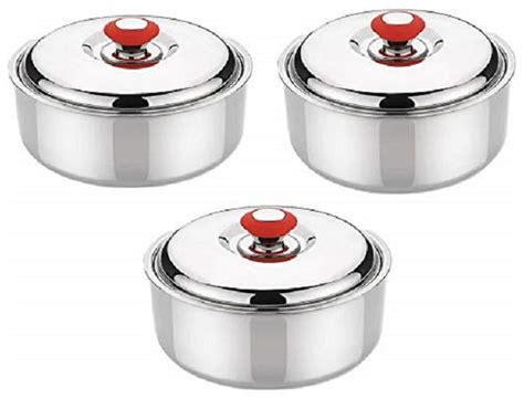 Buy Ekitchen Wellcare Cute Stainless Steel Casserole Hot Pot And Ml Set Of