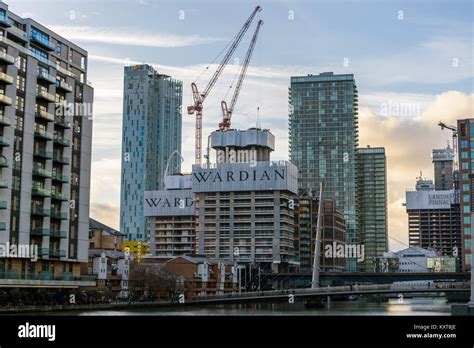 Wardian Residential Development Under Construction On The Isle Of Dogs