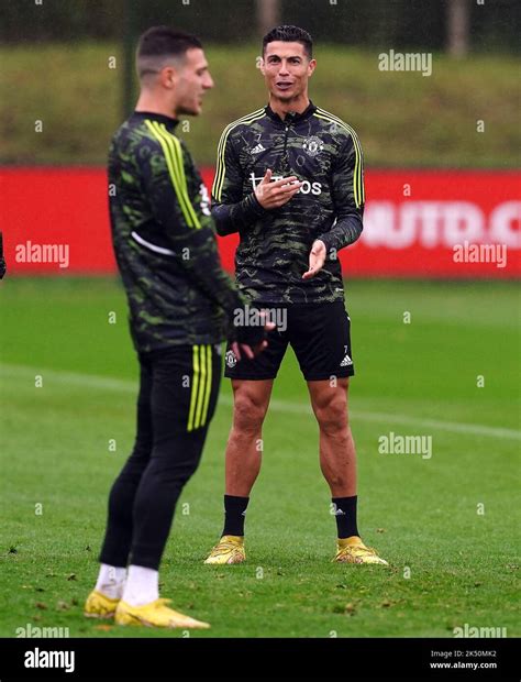 Manchester United's Cristiano Ronaldo during a training session at the ...