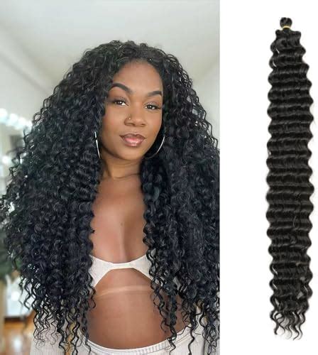 28 Inch Ocean Wave Crochet Hair 3 Packs Wave Deep Twist Braiding Hair